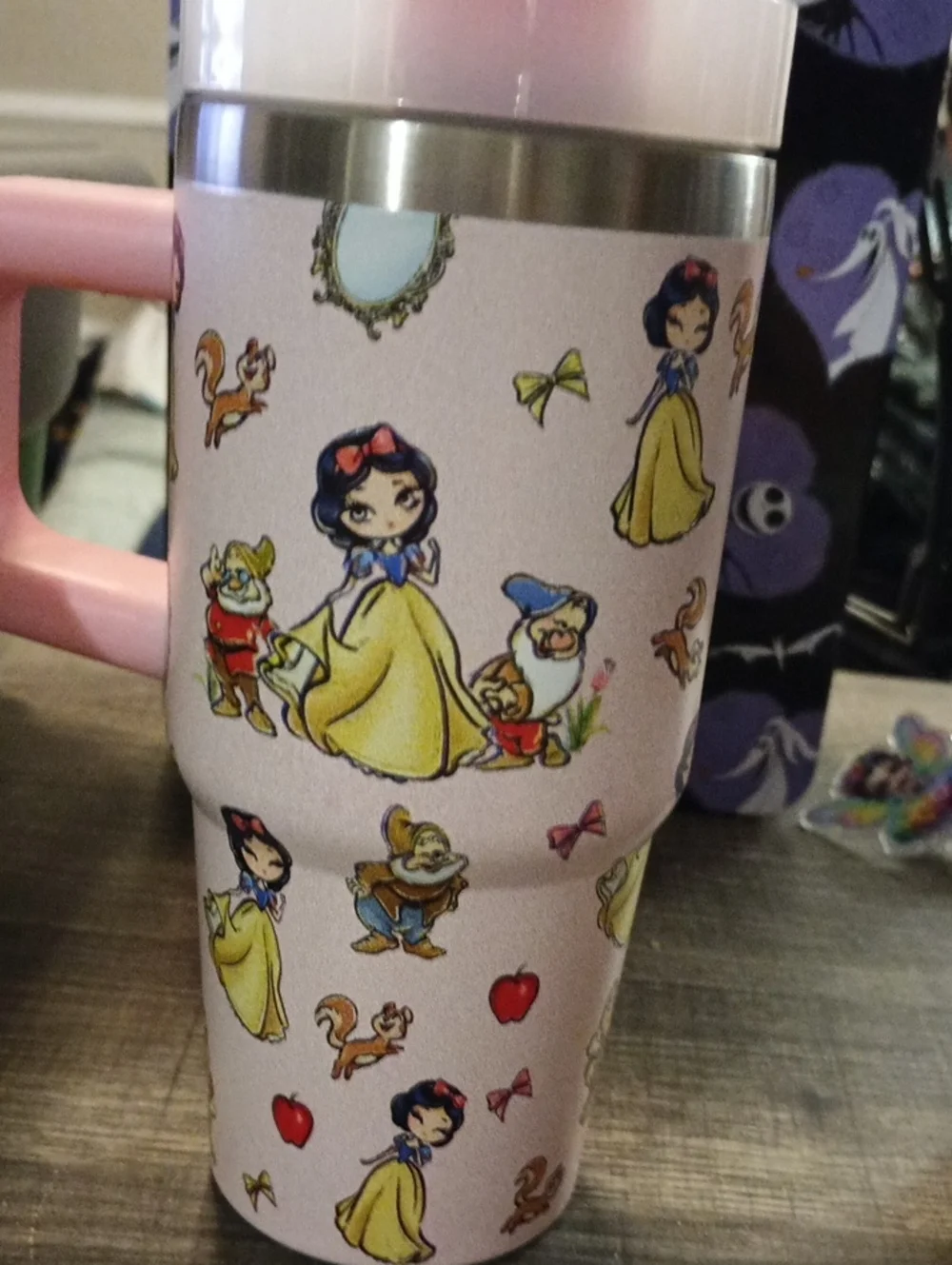 Snow White Stainless Steel Tumbler 14 Oz